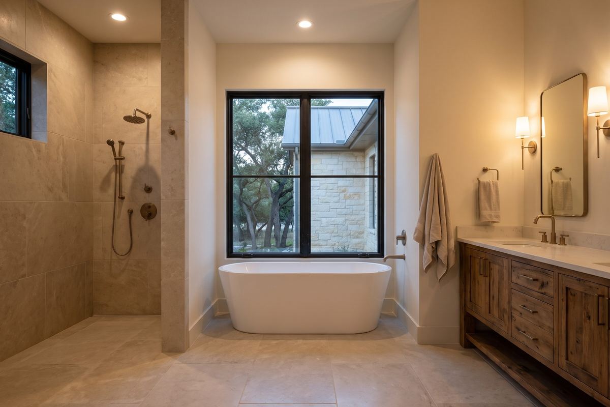 Soaking tub and walk-in shower in Fountain Hills